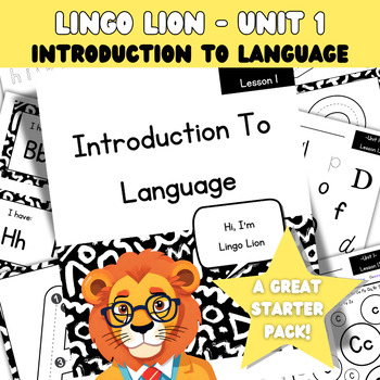 Preview of Introduction To Language Unit For Homeschool & Preschool | Starter Pack