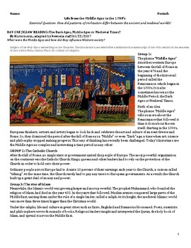 Preview of Packet: Middle Ages - 1700's, Absolute Rulers & Empires (Mughal, Safavid, etc.)