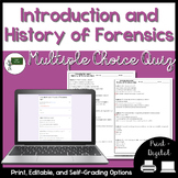 Introduction and History of Forensics Multiple Choice Quiz