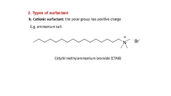 Introduction of surfactants