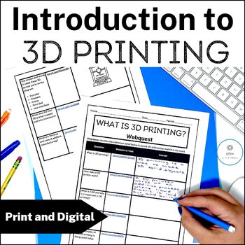 Preview of Introduction to 3D Printing Activities and 3D Printer Parts Functions Lesson
