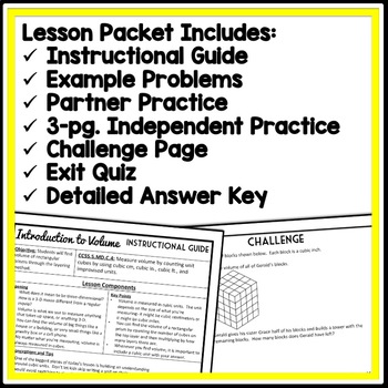 introduction to 5th grade volume layering and unit cubes 8 page
