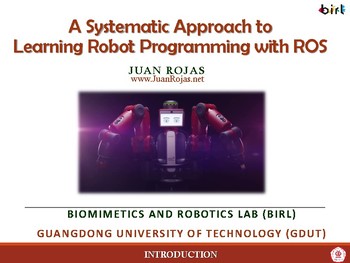 Preview of 01. Introduction to A Systematic Approach to Learning Robot Programming with ROS