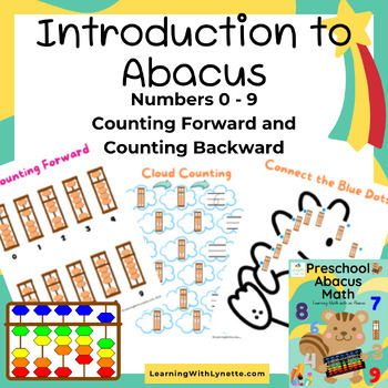 Preview of Introduction to Abacus:Counting Forward and Backward 0-9 Worksheets Number Sense