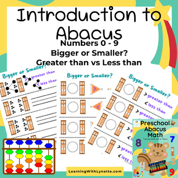 Preview of Introduction to Abacus, Greater Than/Less Than|Comparing Numbers|More or Less