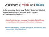 Introduction to Acids and Bases