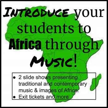 Preview of Intro to AFRICAN CULTURE thru MUSIC-traditional & contemporary DISTANCE LEARNING