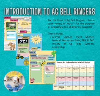 Preview of Introduction to Ag Bell Ringers (20 weeks)