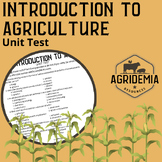 Introduction to Agriculture Unit Test