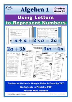 Preview of Introduction to Algebra: Using Letters to Represent Numbers