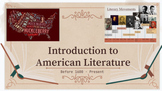Introduction to American Literature - Literary Movements -