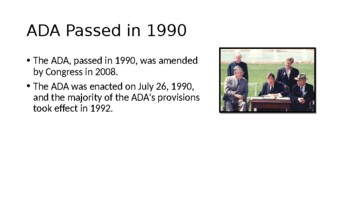 Preview of Introduction to American's with Disabilities Act (ADA)