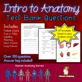 Introduction to Anatomy: Body Systems Test Questions