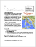 Introduction to Ancient Rome- Geography & Early Roman Civi