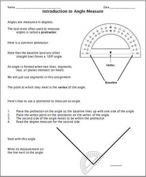 Preview of Introduction to Angle Measure with a Protractor Smartboard file