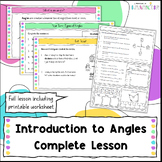 Introduction to Angles, Types of Angles Complete Lesson an