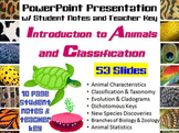 Intro to Animals & Classification PowerPoint, Student Note