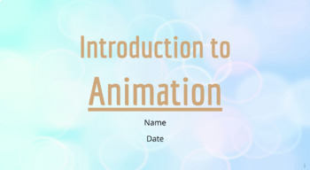 Preview of Introduction to Animation Presentation 