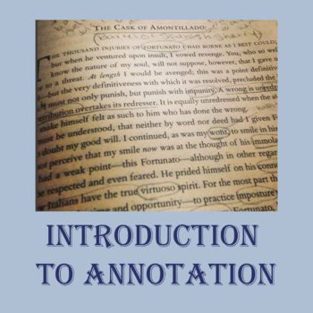 Preview of Introduction to Annotation - PPT and Passages