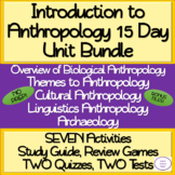Introduction to Anthropology: 15 Day NO PREP Unit Bundle