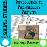 Preview of Introduction to Archaeology Activity--5th Grade Studies Weekly Week 8