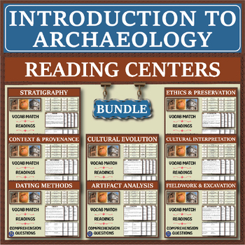 Preview of Introduction to Archaeology Series: Reading Centers Bundle