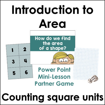 Preview of Introduction to Area Using Grid / Square Units- Math Mini-lesson
