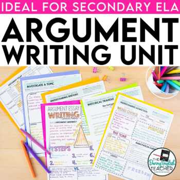 Preview of Argumentative Writing - A Complete Argument Essay Writing Unit - PRINT & DIGITAL