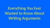 Introduction to Arguments Notes PowerPoint