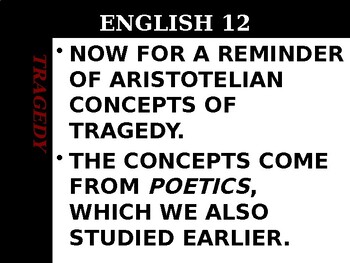 Preview of Introduction to Aristotelian Tragedy
