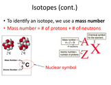 Introduction to Atomic Numbers, Ions, & Isotopes (High Sch