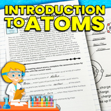 Introduction to Atoms Worksheet (Full size and Notebook Si