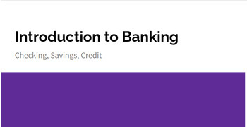 Preview of Introduction to Banking
