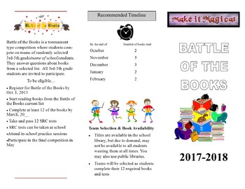 Preview of Introduction to Battle of the Books Brochure