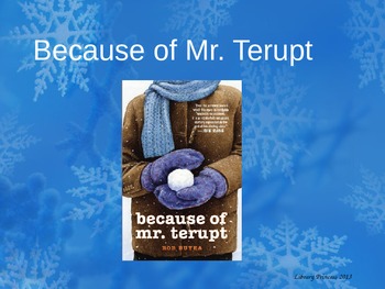 Preview of Because of Mr. Terupt Read Aloud Support PowerPoint