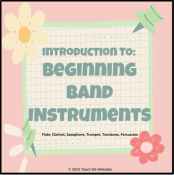 Preview of Introduction to Beginning Band Instruments Bundle