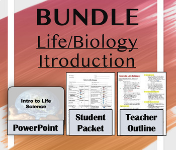 Preview of Introduction to Biology BUNDLE (PowerPoint, Student Packet, Teacher Outline)