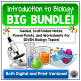 Introduction to Biology Guided Notes and PowerPoint BUNDLE