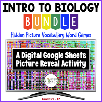 Preview of Introduction to Biology, Microscope, Biochemistry Hidden Picture Games