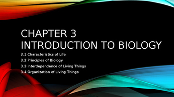 Preview of Introduction to Biology PowerPoint