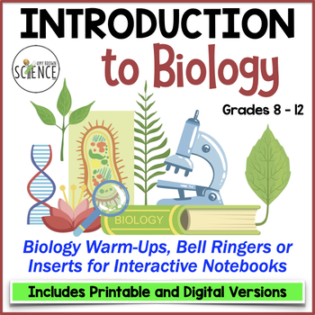 Preview of Introduction to Biology Bell Ringers and Warm Ups