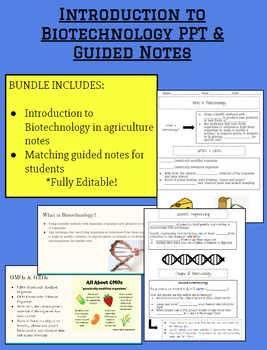 Preview of Introduction to Biotechnology Bundle