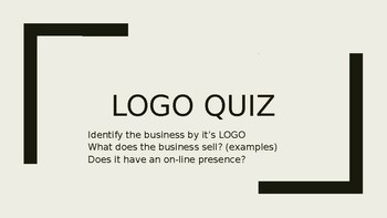 Preview of Introduction to Business:- A quiz to identifying businesses from their LOGO