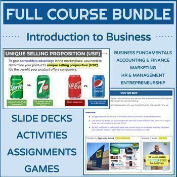 Preview of INTRODUCTION TO BUSINESS (Business Essentials) | Full Course Bundle (semester)