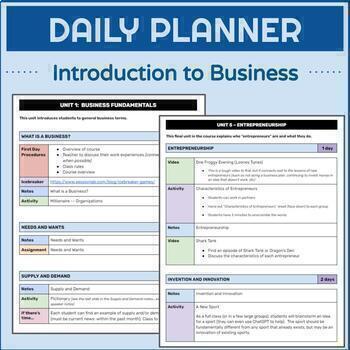 Preview of Introduction to Business | DAILY PLAN | Full Course