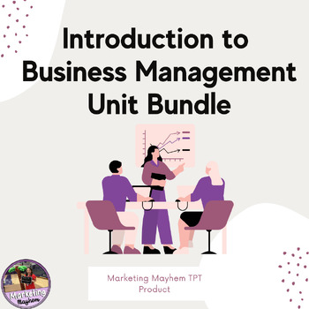 Preview of Introduction to Business Management Unit Bundle (PowerPoint, Activities, & Test)