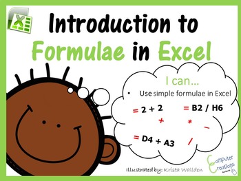 Preview of Introduction to Formulae in Excel Lesson Plan