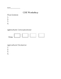 Introduction to CDEs: Mini Workshop Worksheet