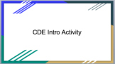 Introduction to CDEs and FFA Activity- Agriculture
