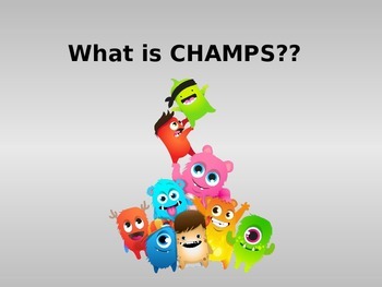 Preview of CHAMPS for Students